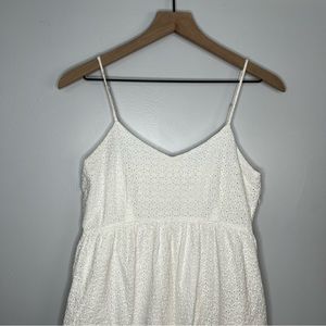 White Midi Length Dress (with POCKETS!)